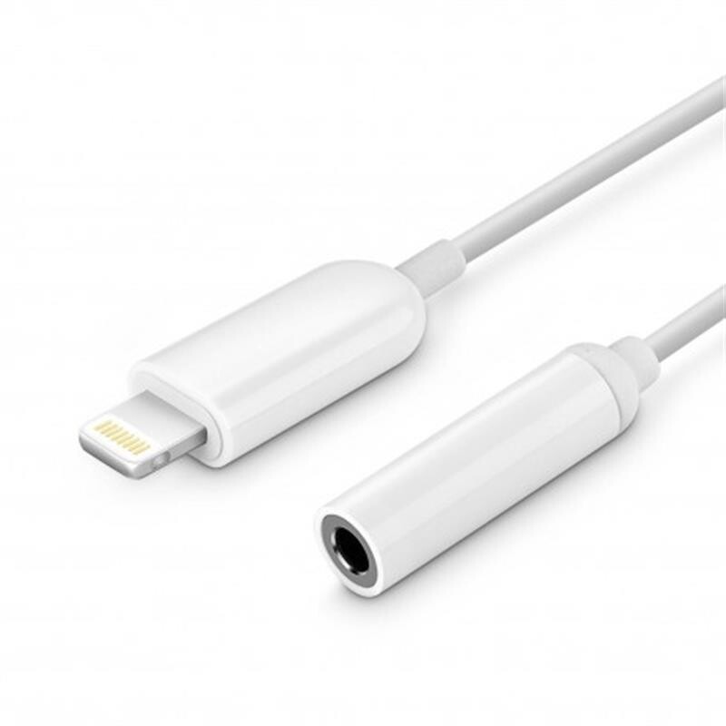 Аудио-кабель Extradigital (KBA1682) Lightning-3.5 мм, 0.1 мм, White