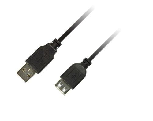 Photos - Cable (video, audio, USB) PIKO Кабель  USB - USB V 2.0 , 1.8 м, Black  1283126474 (M/F)