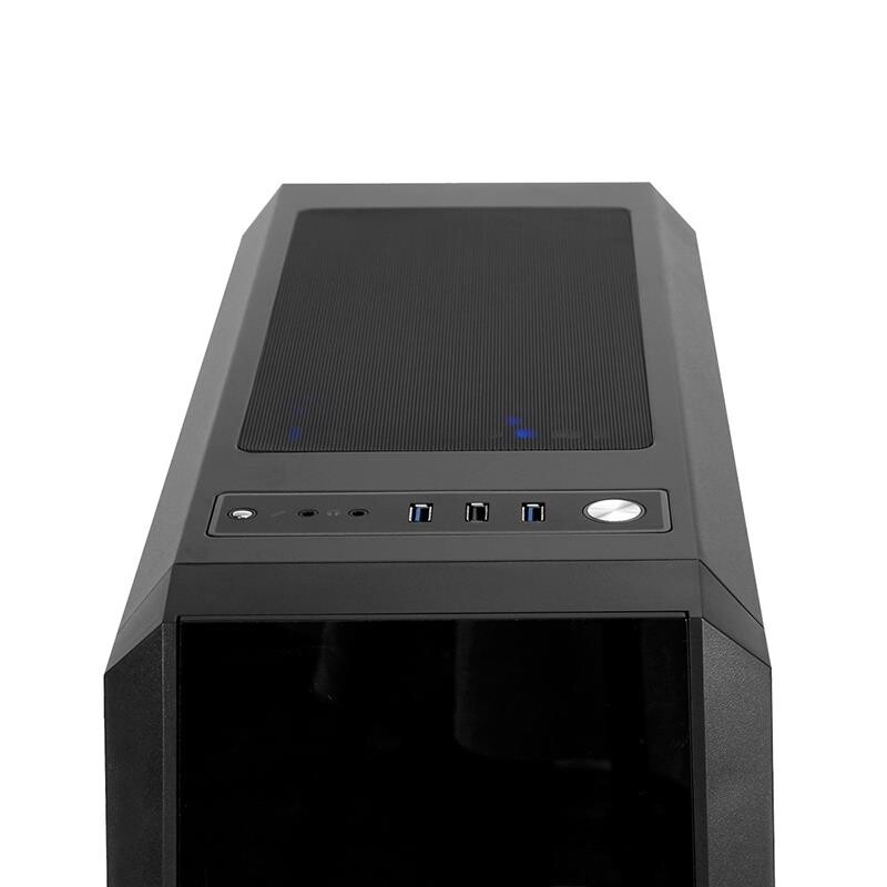 Корпус Chieftec Scorpion II GL-02B-OP Black без БП