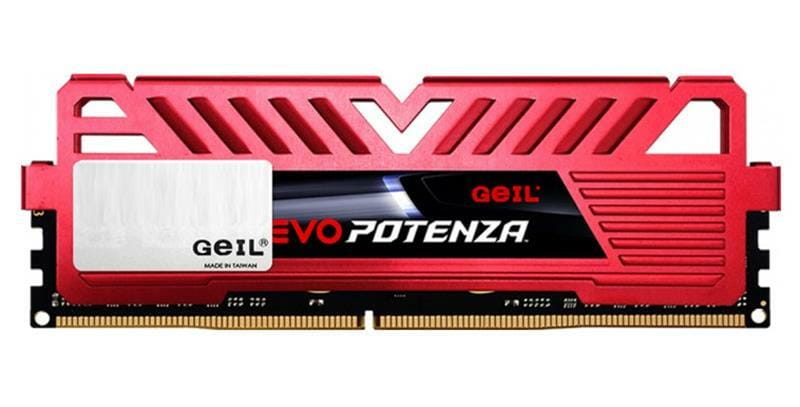 Модуль пам`ятi DDR4 16GB/2666 Geil Evo Potenza Red (GPR416GB2666C19SC)