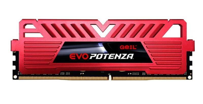 Модуль пам`ятi DDR4 16GB/2666 Geil Evo Potenza Red (GPR416GB2666C19SC)