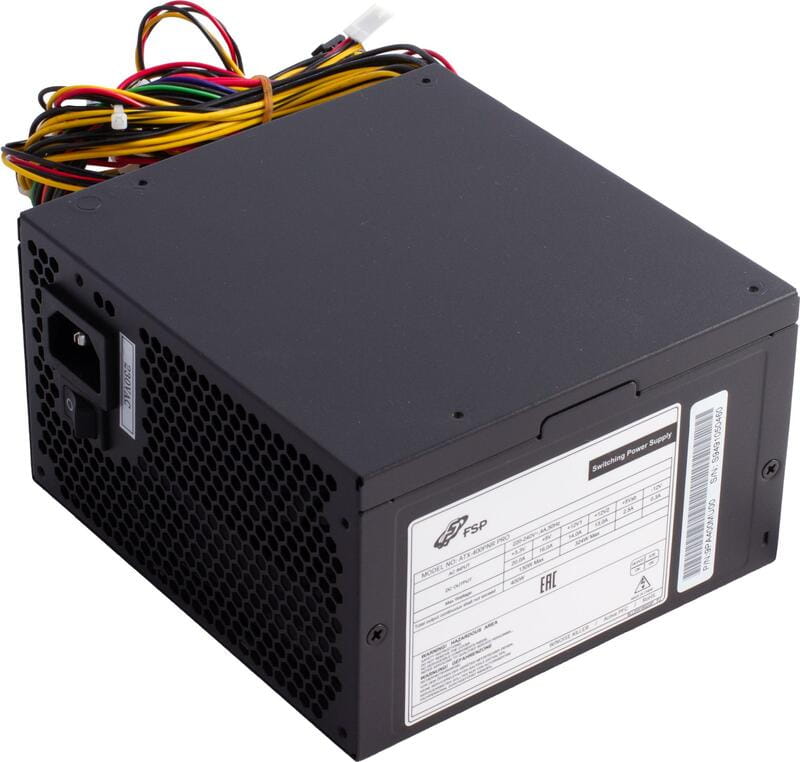 Блок питания FSP ATX-400PNR PRO, ATX 2.3, 12cm fan, APFC, 80+, RTL
