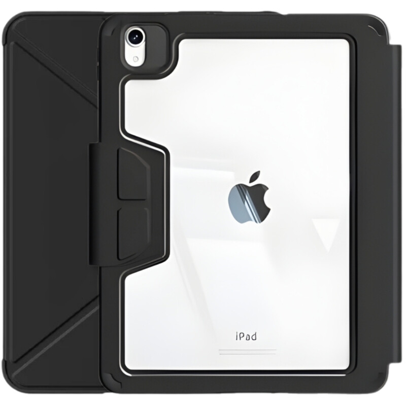 Чехол-книжка BeCover Rugged Origami Transparent с креплением Apple Pencil для Apple iPad Air 11" M4 2026 Black (715176)