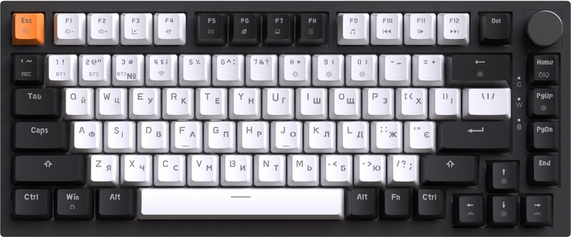 Клавіатура бездротова GamePro Asgard Valhalla QLAB Sakura Switch Black (MK160-B-QS-PRO)