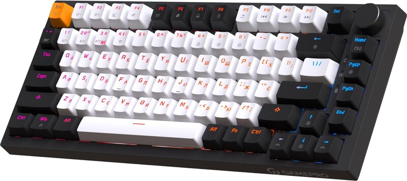 Клавіатура бездротова GamePro Asgard Valhalla QLAB Sakura Switch Black (MK160-B-QS-PRO)