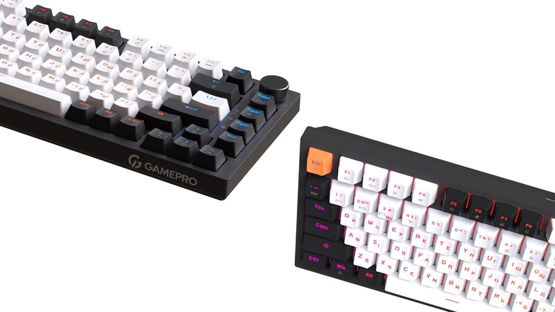 Клавіатура бездротова GamePro Asgard Valhalla QLAB Sakura Switch Black (MK160-B-QS-PRO)