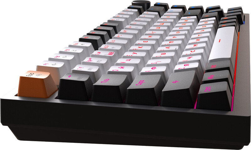 Клавіатура бездротова GamePro Asgard Valhalla QLAB Sakura Switch Black (MK160-B-QS-PRO)