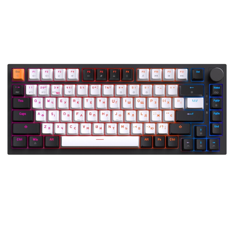 Клавіатура бездротова GamePro Asgard Valhalla QLAB Sakura Switch Black (MK160-B-QS-PRO)
