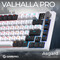 Фото - Клавіатура бездротова GamePro Asgard Valhalla QLAB Sakura Switch White With Display (MK160-W-D-QS-PRO) | click.ua