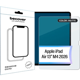 Защитное стекло BeCover Matte Anti-Glare для Apple iPad Air 13" M4 2026 (715175)
