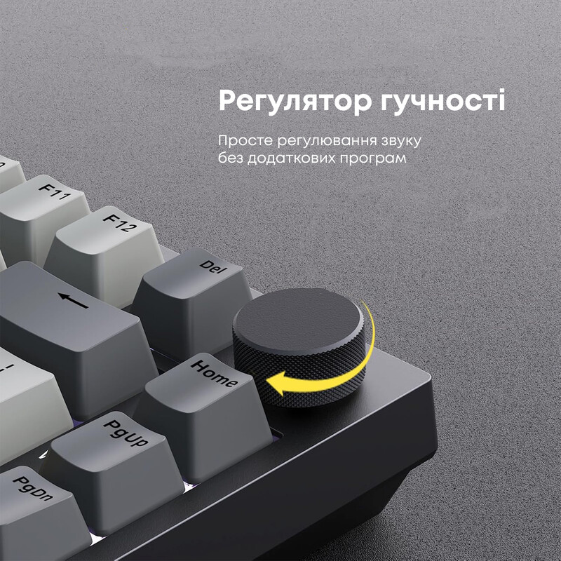 Клавиатура Ajazz AK820 Sea Salt Switch Black USB-C (AK820-SS-BGY)