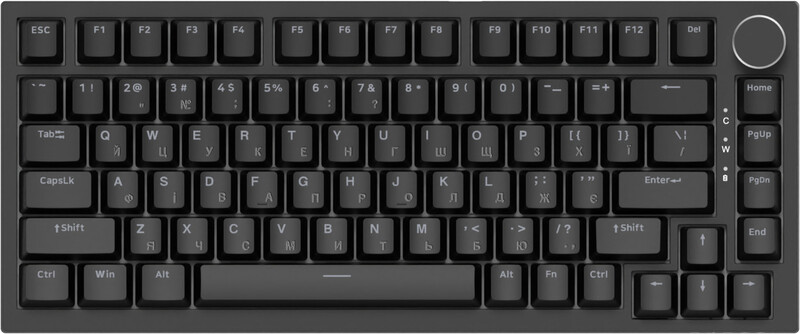 Клавиатура Ajazz AK820 Red Switch Black USB-C (AK820-R-B)