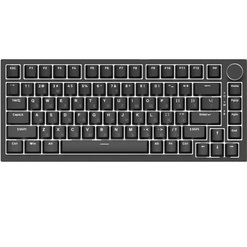 Клавиатура Ajazz AK820 Red Switch Black USB-C (AK820-R-B)