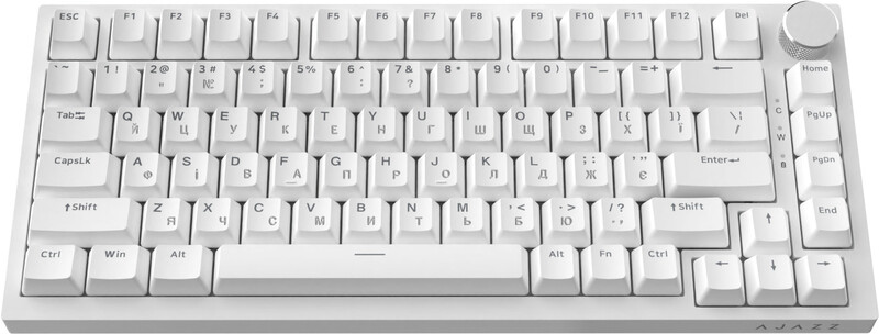 Клавиатура Ajazz AK820 Red Switch White USB-C (AK820-R-W)