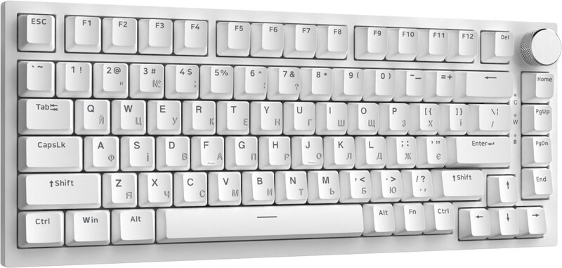 Клавиатура Ajazz AK820 Red Switch White USB-C (AK820-R-W)