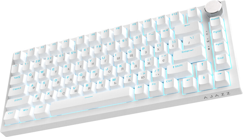 Клавиатура Ajazz AK820 Red Switch White USB-C (AK820-R-W)