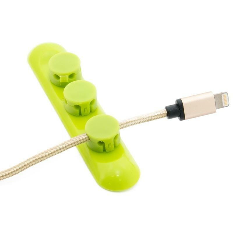 Органайзер для кабеля магнітний Extradigital Cable Clips CC-952 Green (KBC1704)