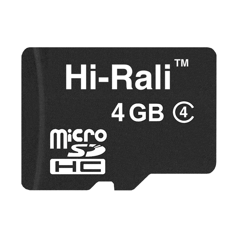 Карта памяти MicroSDHC   4GB Class 4 Hi-Rali (HI-4GBSDCL4-00)