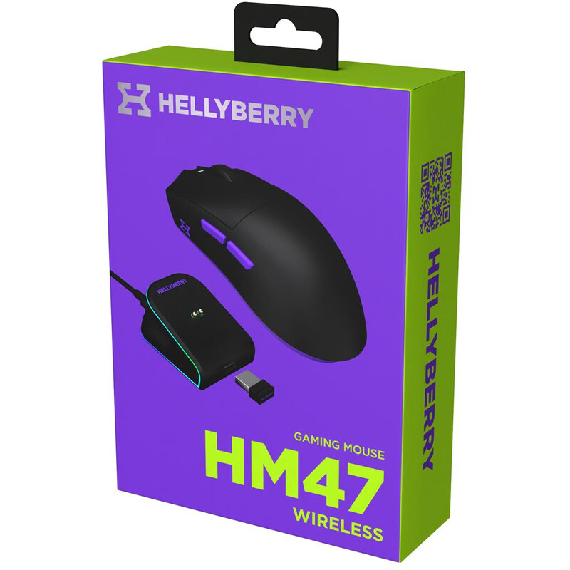 Мышь беспроводная Hator Hellyberry HM47 Wireless Black/Violet (HM47_black_violet)