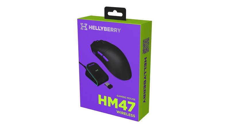 Мышь беспроводная Hator Hellyberry HM47 Wireless Black/Violet (HM47_black_violet)
