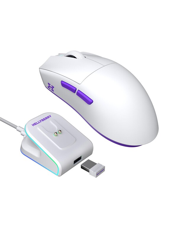 Мышь беспроводная Hator Hellyberry HM47 Wireless White/Violet (HM47_white_violet)