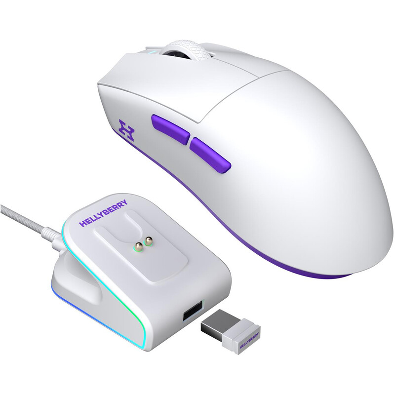 Мышь беспроводная Hator Hellyberry HM47 Wireless White/Violet (HM47_white_violet)