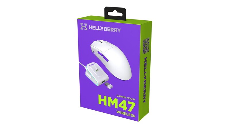 Мышь беспроводная Hator Hellyberry HM47 Wireless White/Violet (HM47_white_violet)