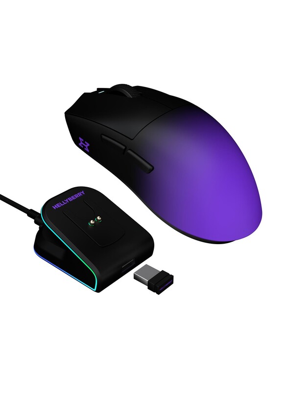 Мышь беспроводная Hator Hellyberry HM47 Pro Wireless Black/Violet Gradient (HM47PRO_black_violet)