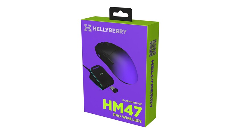 Мышь беспроводная Hator Hellyberry HM47 Pro Wireless Black/Violet Gradient (HM47PRO_black_violet)