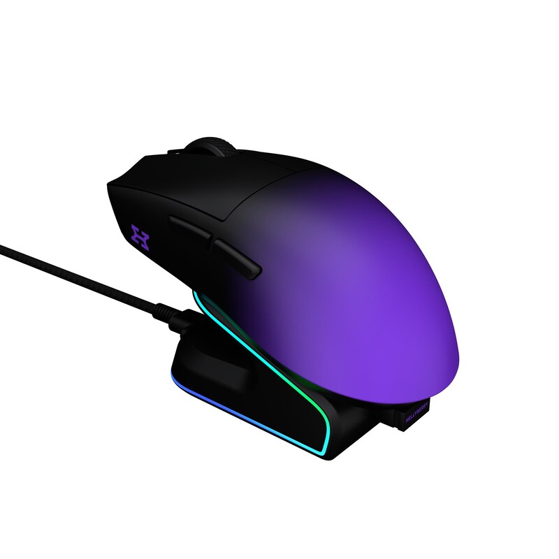 Мышь беспроводная Hator Hellyberry HM47 Pro Wireless Black/Violet Gradient (HM47PRO_black_violet)