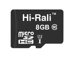 Карта памяти MicroSDHC 8GB UHS-I Class 10 Hi-Rali (HI-8GBSD10U1-00)