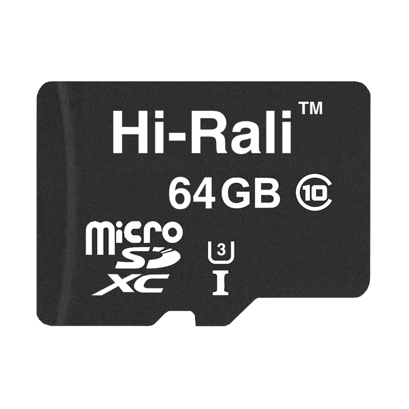Карта пам`ятi MicroSDXC 64GB UHS-I/U3 Class 10 Hi-Rali (HI-64GBSDU3CL10-00)