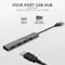 Фото - Концентратор Trust Halyx Aluminium USB-А Grey (23786) | click.ua
