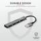 Фото - Концентратор Trust Halyx Aluminium USB-А Grey (23786) | click.ua