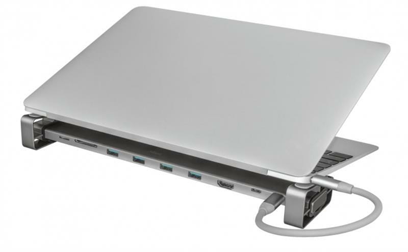 Концентратор Trust Dalyx Aluminium 10-in-1 USB Type-C Multi-port Dock (23417)
