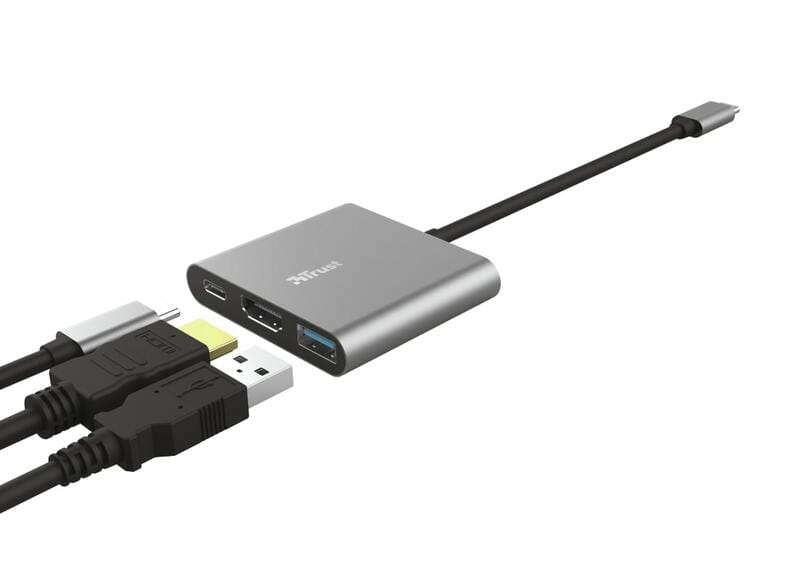 Концентратор Trust Dalyx Aluminium 3-in-1 USB Type-C (23772)