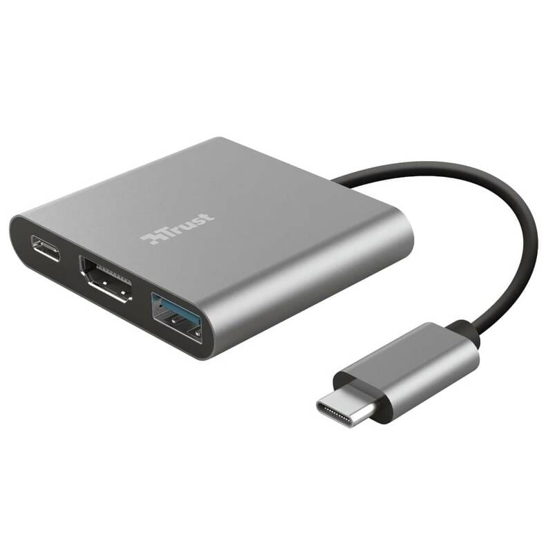 Концентратор Trust Dalyx Aluminium 3-in-1 USB Type-C (23772)