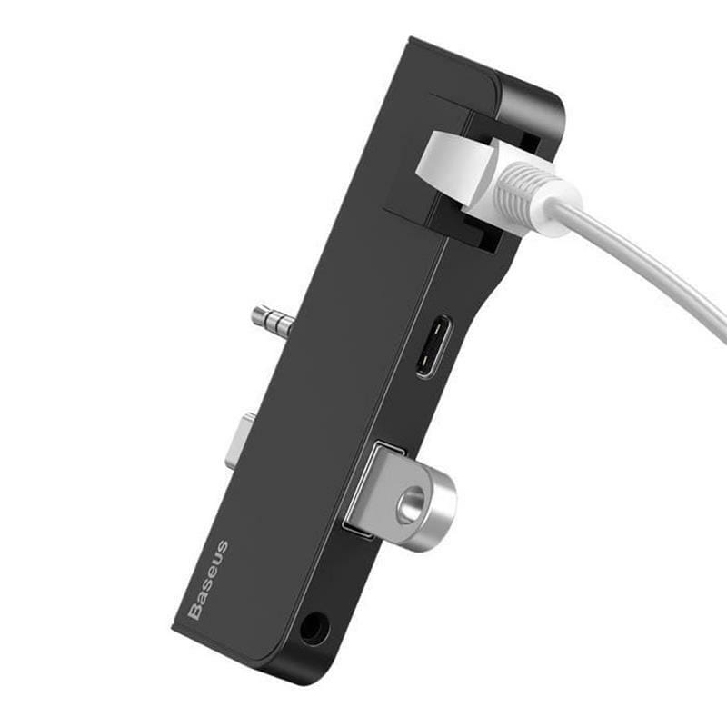 Концентратор 3.5 мм/USB-C Baseus for Surface Go Black (CAHUB-FG01)