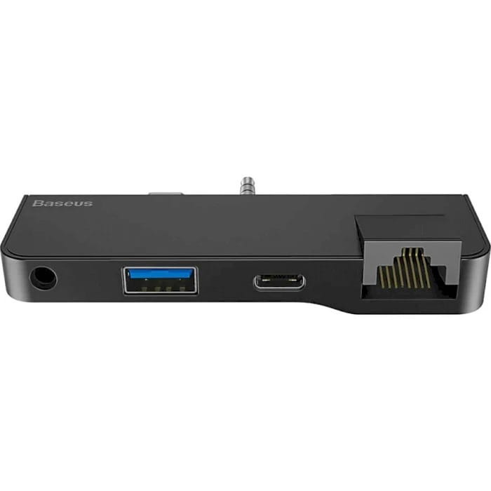Концентратор 3.5 мм/USB-C Baseus for Surface Go Black (CAHUB-FG01)