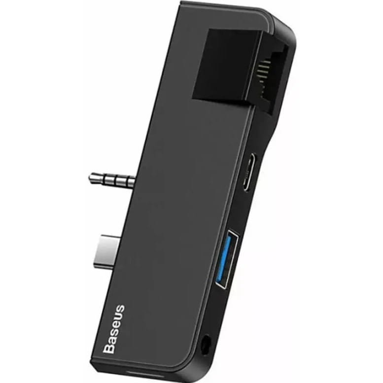 Концентратор 3.5 мм/USB-C Baseus for Surface Go Black (CAHUB-FG01)