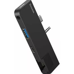 Концентратор 3.5 мм/USB-C Baseus for Surface Go Black (CAHUB-FG01)