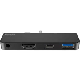 Концентратор 3.5 мм/USB-C Baseus for Surface Go Black (CAHUB-FT01)