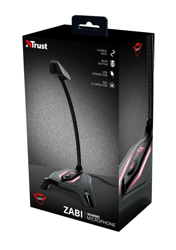 Микрофон Trust GXT 215 Zabi LED-Illuminated USB Gaming Black (23800)