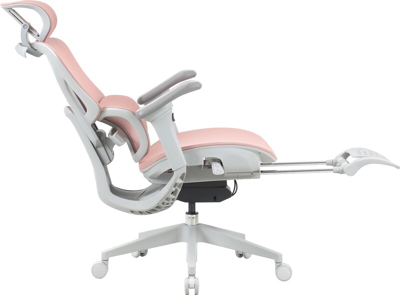 Крісло офісне OfficePro Elite OC950GLP Gray/Light Pink