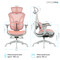 Фото - Крісло офісне OfficePro Elite OC950GLP Gray/Light Pink | click.ua