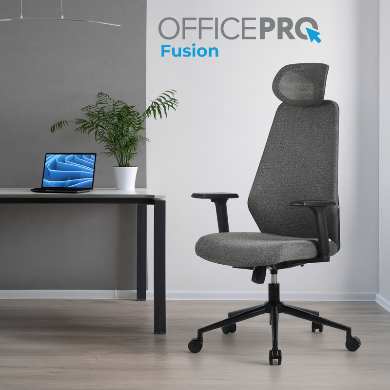 Кресло офисное OfficePro Fusion OC577G Gray