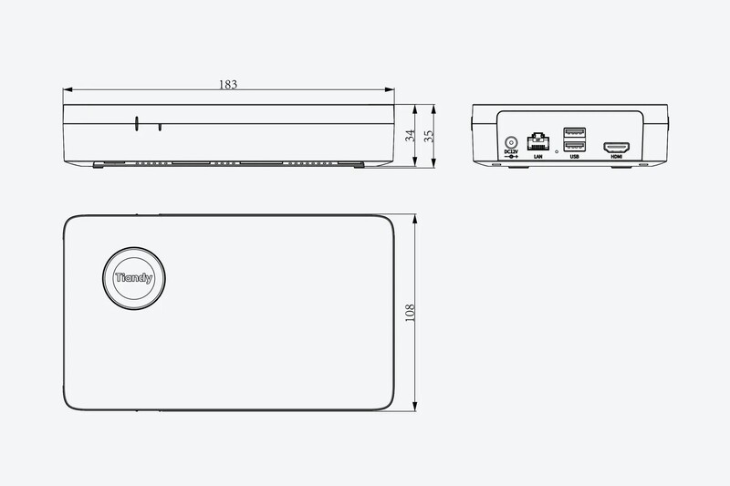 Видеорегистратор Tiandy TC-R3105 Spec: I/B/L/S