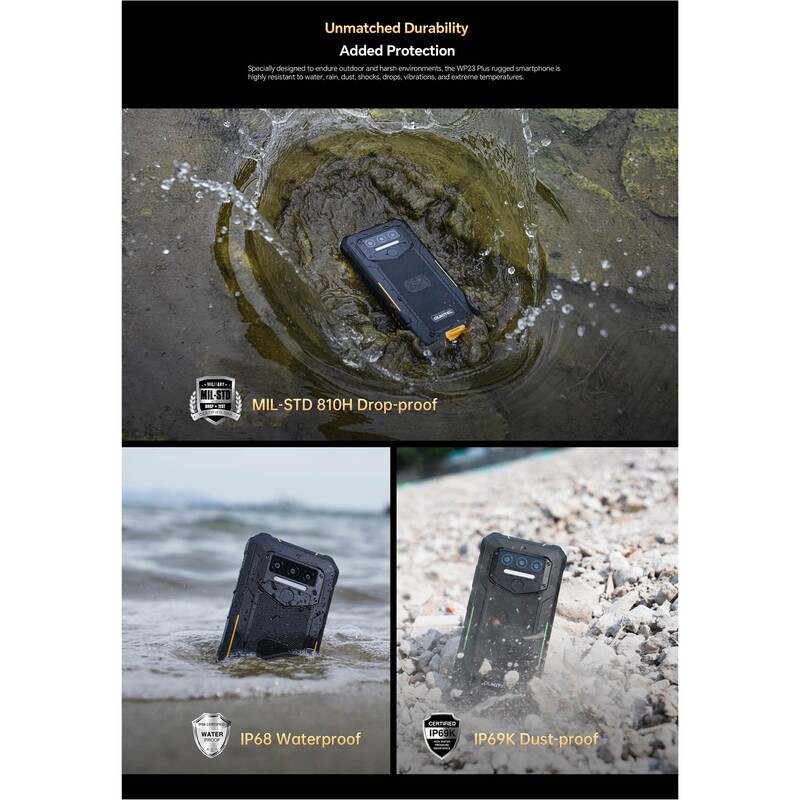 Смартфон Oukitel WP23 Plus 8/256GB Navy Green (6941749838551)