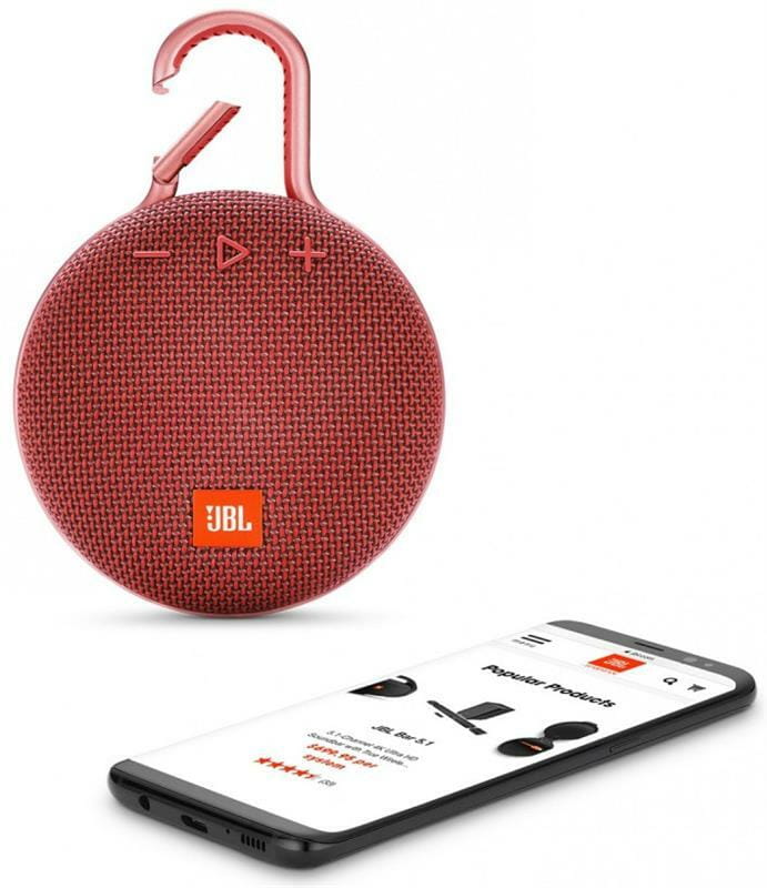 Акустическая система JBL Clip 3 Fiesta Red (JBLCLIP3RED)