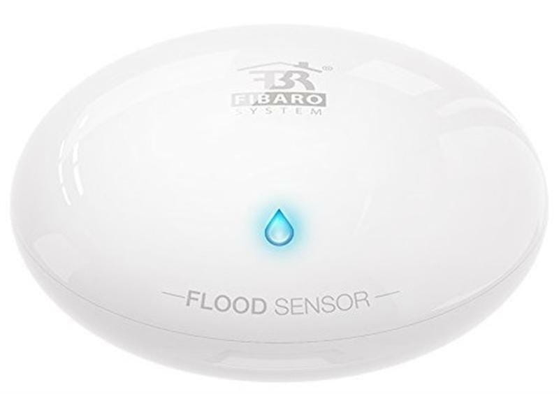 Датчик протечки воды Fibaro Flood Sensor FGFS-101_ZW5, Z-Wave, 3V CR123A/12-24V DC, White